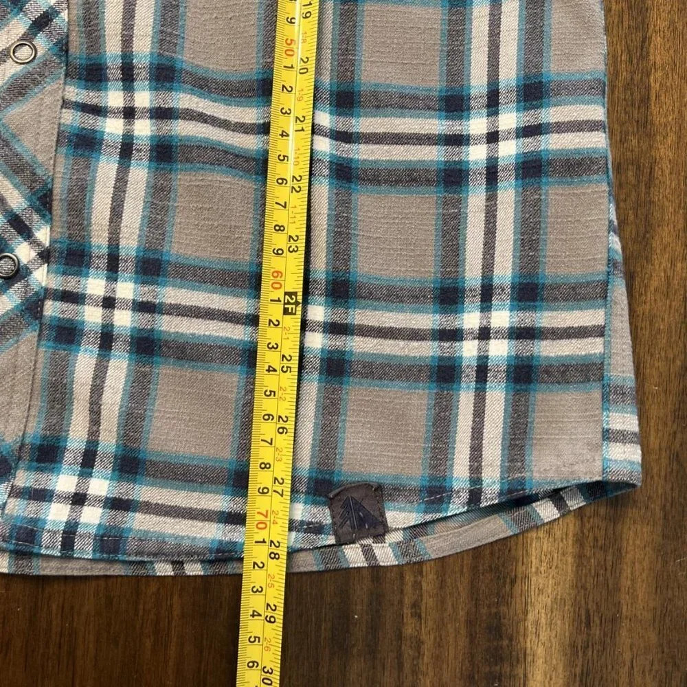 L.L. Bean Plaid Katahdin Performance Wool Blend Flannel Button Down Shirt Small - Picture 6 of 7